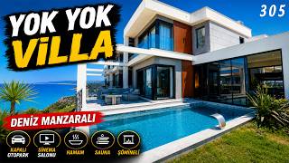 Ultra Lüks Deniz Manzaralı Villa | Jakuzi, Sauna, Hamam, & Sinema Odas