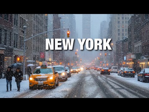 New York City LIVE Snow Storm Walk in Manhattan on Sunday (January 18, 2026)