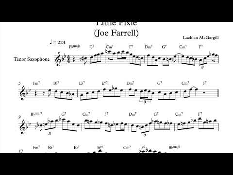 Little Pixie - Joe Farrell (Bb Transcription)