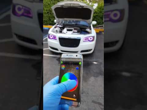 ORACLE Lightning LED ColorSHIFT Halos Chrysler 300 Wifi Controler.