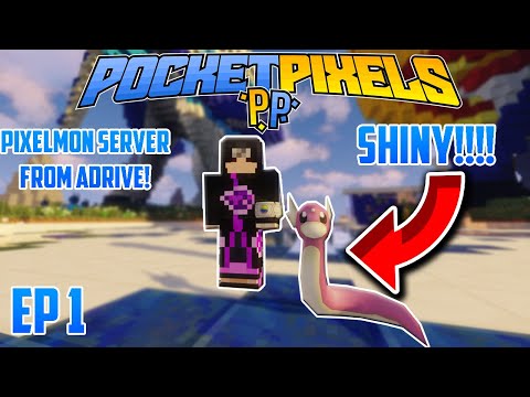 SHINY Dratini as Starter!? Pixelmon Pocket Pixels Server! Minecraft Pixelmon Mod
