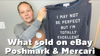 What sold on eBay, Poshmark and Mercari. Reselling thrifted clothing online for profit.