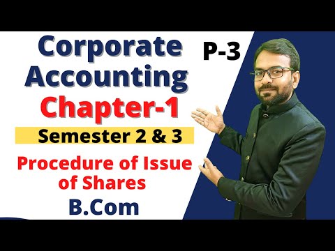 Corporate Accounting Chapter 1 Issue of Shares Concept Types of Shares