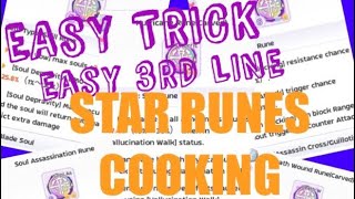RAGNAROK M STAR RUNE EASY 3rd LINE USING COOKING METHOD
