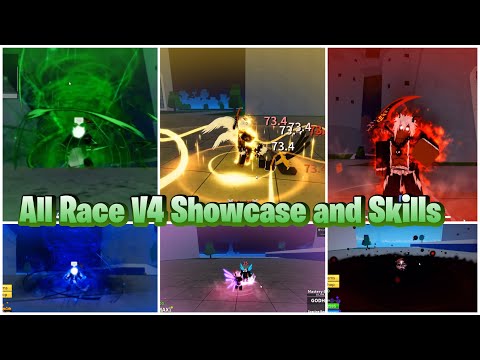 All Race V4 Skills Showcase and Explained in Blox Fruits
