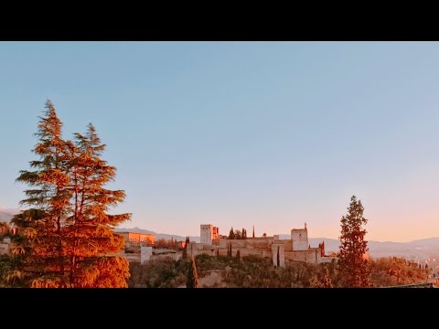 Breathtaking view of the Alhambra:the jewel of Granada (Spain)