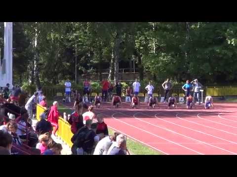100m Mężczyzn bieg 2 - Poznań 6.05.2018