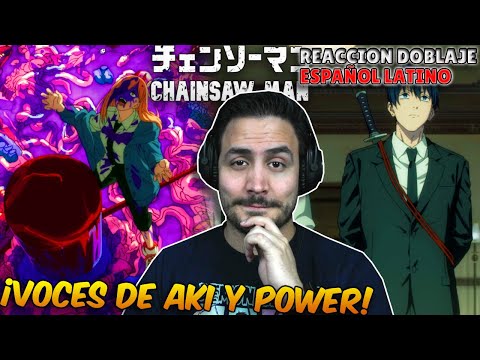 ¿POLEMICA?🔥REACCIÓN DOBLAJE ESPAÑOL LATINO de Chainsaw Man CAP 2 y RESEÑA - VOCES DE POWER Y AKI