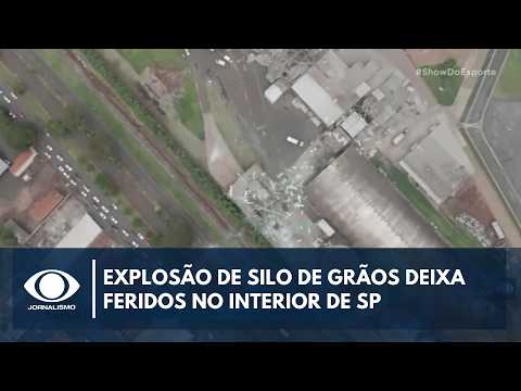 Explosão de silo de grãos deixa feridos no interior de SP