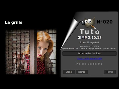 Tuto Gimp 2 10 18 pour débutant -020- La grille
