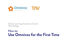 How to use Omnivox for the first time