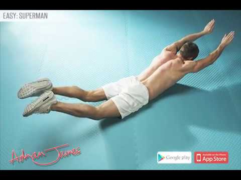 Adrian James 6 Pack Abs Workout - Superman
