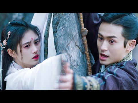 Cinderella fell off a cliff and the prince descended from the sky and hugged her!