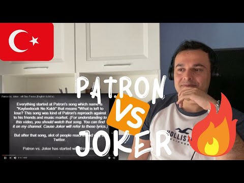 Italian Reaction to Turkish rap Ft. Patron vs Joker - All Diss Tracks English Reaction - Turkish Sub