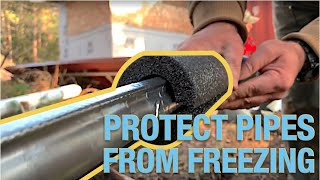 Protect Pipes From Freezing With Pipe Heating Cable & Waterproof Insulation