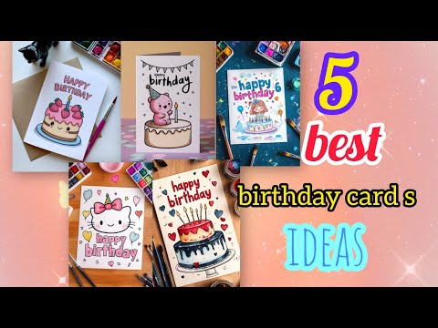 @5Happy birthday card#birthdaygift irthday card for freind-birthday card for hubby!! 5-minutes craft
