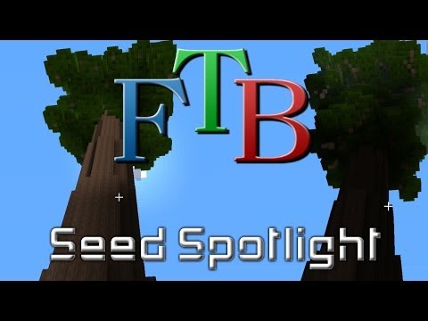 Feed the Beast Direwolf20 Seed - Giant Redwoods & Villages!