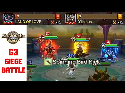 10 WINS Against My EX-GUILD ! - HIGH G3 SIEGE - GOAT v LAND OF LOVE v D’licious - Summoners War