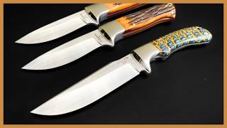 The trick to drilling holes in a tapered knife tang