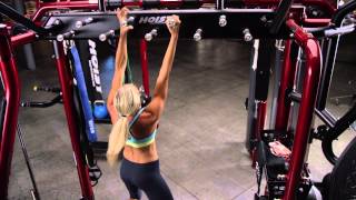 How to perform PEG BOARD TRAVEL - HOIST Fitness MotionCage Exercise