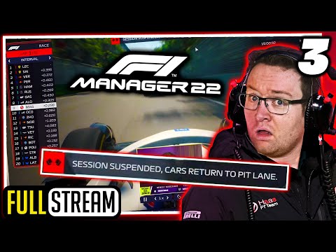 LAP 1 RED FLAG AT BAKU! - Haas Playthrough #3 - F1 Manager 2022 (Full Stream)