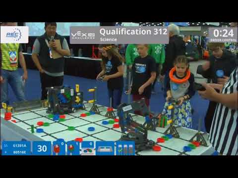 Team 80516E 2018 Worlds Qualification match 312 – Dillon & Maia