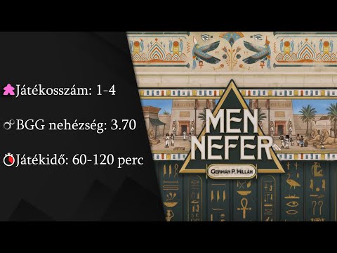 Men-Nefer részletes bemutató - Board Game Addicts