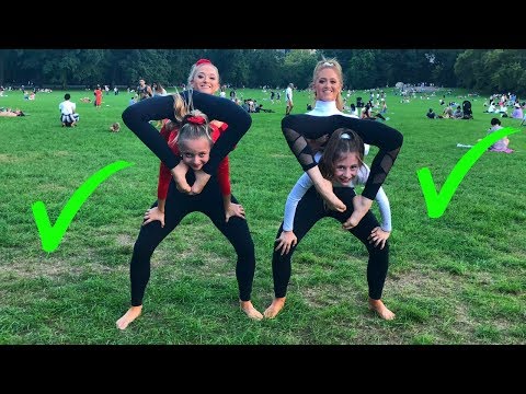 EXTREME Yoga Challenge with Elliana & Lilliana from DANCEMOMS!!!