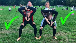 EXTREME Yoga Challenge with Elliana &amp; Lilliana from DANCEMOMS!!!