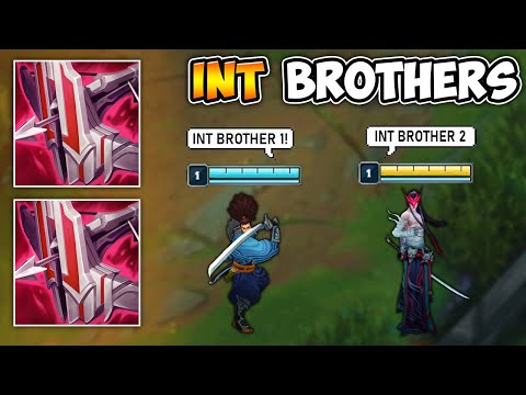 WE PLAYED THE INT BROTHERS IN THE BOT LANE (SO MANY KNOCK-UPS)