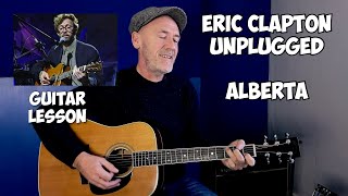 Eric Clapton Unplugged | Alberta Guitar Lesson | Acoustic Blues Guitar