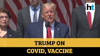Donald Trump says US largely through coronavirus pandemic - CORONA