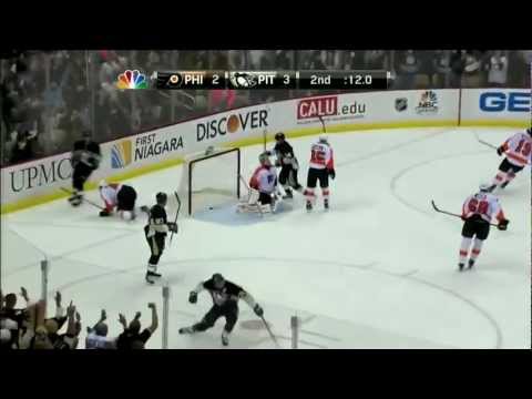 [HD]Evgeni Malkin's 50th Goal | 4/7/12 | Penguins Flyers