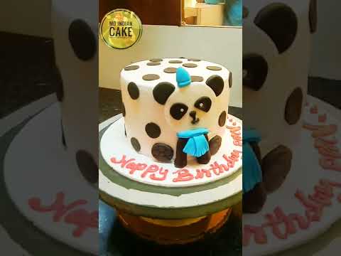 panda cake||cartoon cake for children||easy to panda cake decoretion.