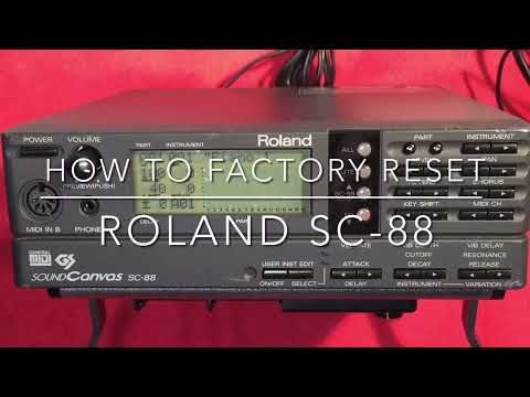 How to factory reset (initialize) Roland SC-88.