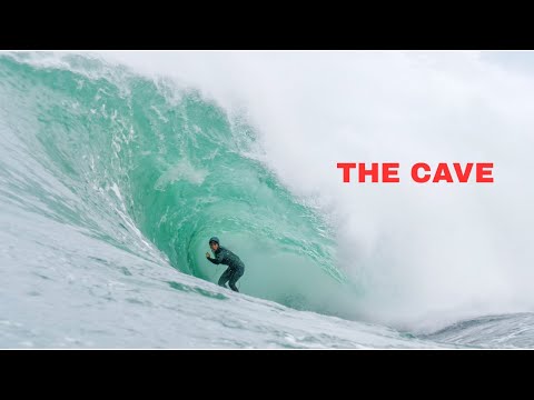 My First Surf Session at the Notorious the Cave (most dangerous wave in Portugal) Crazy Barrel