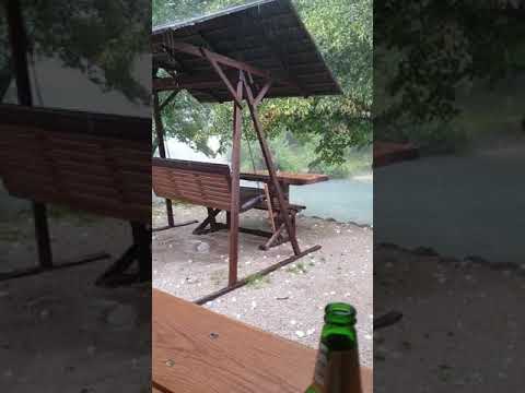 Ice faling from sky in Duga Resa