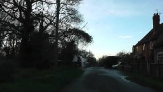 preview picture of video 'Driving Along Mill Lane & Station Road, Wadborough, Worcestershire, England 12th April 2012'