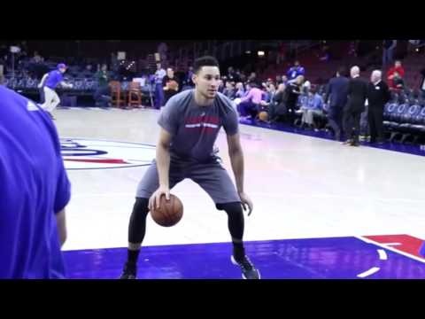 Ben Simmons Warming Up Before A Game