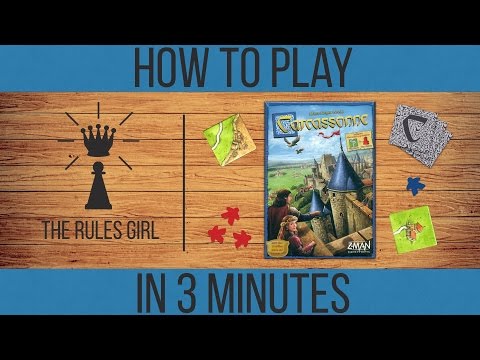 How to Play Carcassonne in 3 Minutes - The Rules Girl - YouTube