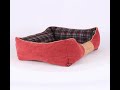 Highland Dog Bed Red