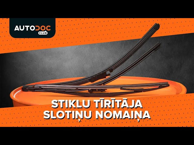Noskatieties video ceļvedi par to, kā nomainīt Stikla tīrītāja slotiņa uz VW UP