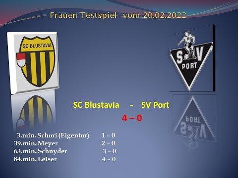 Frauen Testspiel SC Blustavia -  SV Port