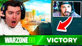 Je réagis au WORLD FIRST TOP 1 de WARZONE 2.0 !! NICKMERCS le STREAMEUR #1 de AL MAZRAH ?!
