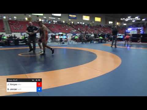 86 Kg Cons 16 1 Justin Vargas Wayland Baptist University Vs Billy Janzer NJRTC