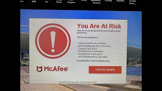 "McAfee Popup" how to Remove