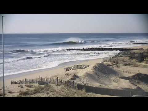 Cam footage of nice waves at Bay Head