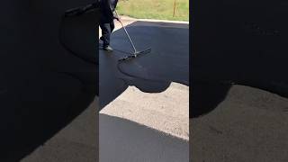 Road Seal coating #shortvideo #shorts #short #sealcoating #satisfying #work