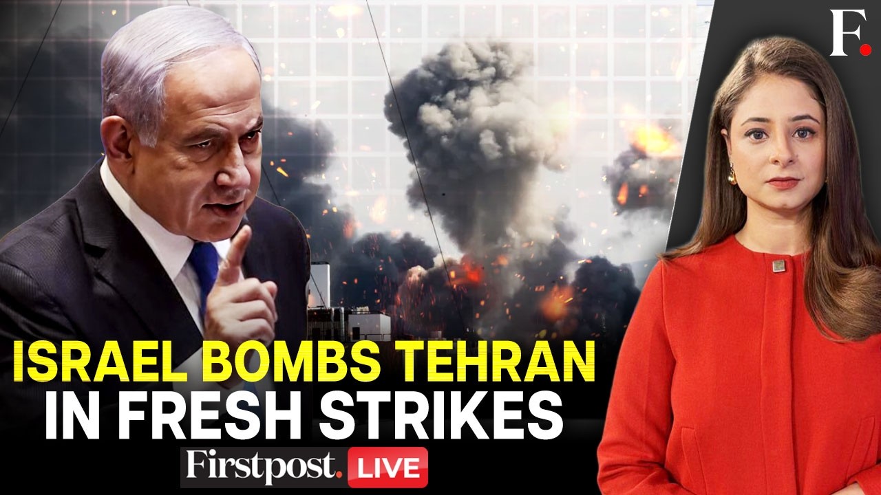 LIVE: Israel Launches Fresh "Large-Scale Strikes" in the Heart of Tehran | Firstpost LIVE | N18G