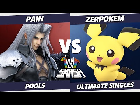 Viva la Smash - Pain (Sephiroth) Vs. DerPokem (Hero, Pichu) SSBU Ultimate Tournament